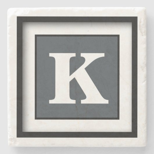 Klein, eenvoudig, volledig stenen onderzetter (Voorkant)