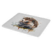 Klein egel in bruin water snijplank (Hoek)