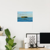 Klein eiland in de Bahama's Poster (Thuiskantoor)