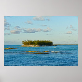 Klein eiland in de Bahama's Poster