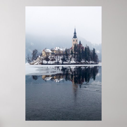 Klein-eilandkerk Poster (Voorkant)