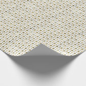 Klein Elegant Faux Folie Kerstbomen Gift Cadeaupapier (Hoek)