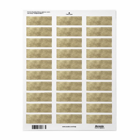 Klein Elegant Papyrus Apothecary Label (Full Sheet)