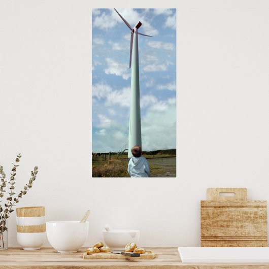 klein en groot poster (Keuken)