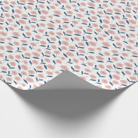 Klein en kostbaar lichtroze patroon wrapper cadeaupapier (Hoek)