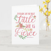 Klein en woest citaat | van Shakespeare Kaart (Gele Bloem)