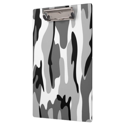 Klein en zwart Camouflage Klembord (Links)
