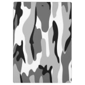 Klein en zwart Camouflage Klembord (Achterkant)