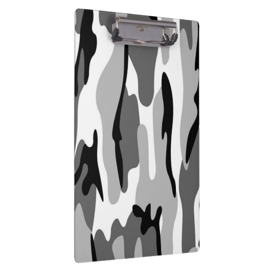 Klein en zwart Camouflage Klembord (Rechts)