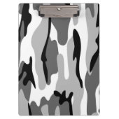 Klein en zwart Camouflage Klembord (Voorkant)