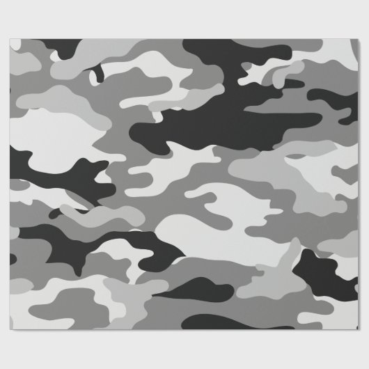 Klein en zwart Camouflage-papier Cadeaupapier (Vlak)