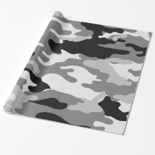 Klein en zwart Camouflage-papier Cadeaupapier