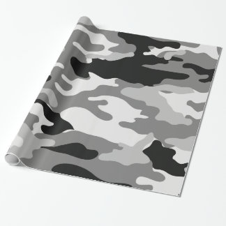 Klein en zwart Camouflage-papier Cadeaupapier