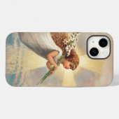 Klein engeltje dat lelies vasthoudt Case-Mate iPhone case (Achterkant (horizontaal))