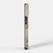 Klein engeltje dat lelies vasthoudt iPhone hoesje (Rechterkant)