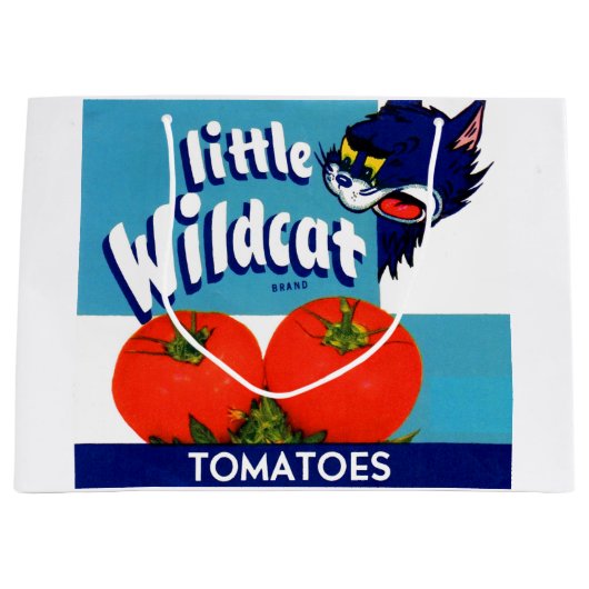 Klein etiket met kleine Wildcat-tomaten Groot Cadeauzakje (Voorkant)