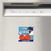 Klein etiket met kleine Wildcat-tomaten Magneet (Insitu (Vaatwasser))
