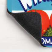 Klein etiket met kleine Wildcat-tomaten Muismat (Hoek)