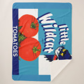 Klein etiket met kleine Wildcat-tomaten Sherpa Deken (Voorkant)