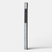 Klein faux zilver geborsteld aluminium metallisch  Case-Mate iPhone case (Achterkant / Links)