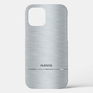 Klein faux zilver geborsteld aluminium metallisch Case-Mate iPhone case