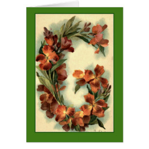 Klein Flower Alphabet Letter G Oranje Nasturtia