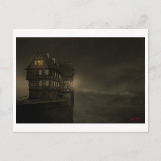 Klein Frankrijk post Card Darken Briefkaart (Voorkant)