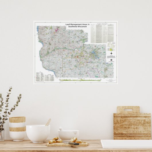 Klein | Gebieden met landbeheer in de zuidwestelij Poster (Keuken)