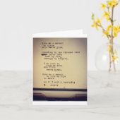 klein gedicht kaart (Gele Bloem)