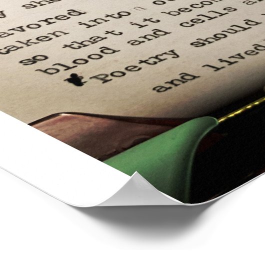 klein gedicht poster (Hoek)