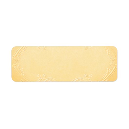 Klein  geel apothekersetiket etiket (Voorkant)