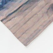 Klein geel bedekletsen in emmer fleece deken (Hoek)