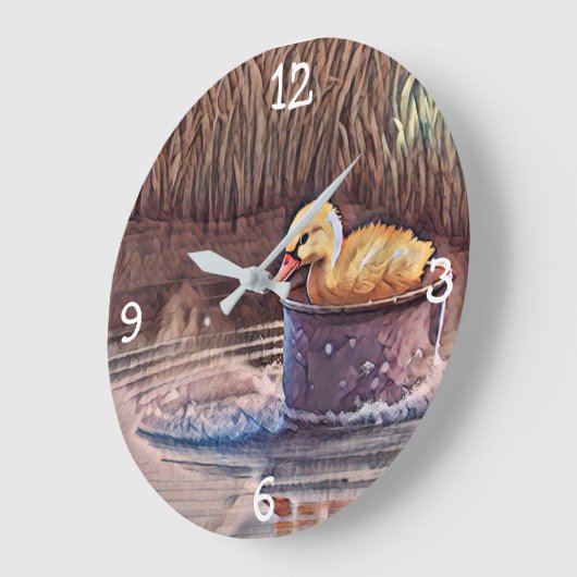 Klein geel bedekletsen in emmer grote klok (Hoek)