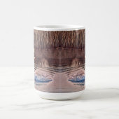 Klein geel bedekletsen in emmer koffiemok (Center)