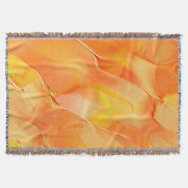 Klein geel en veel sinaasappel deken