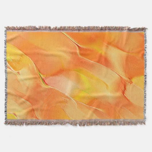 Klein geel en veel sinaasappel deken (Voorkant)