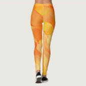 Klein geel en veel sinaasappel leggings (Achterkant)