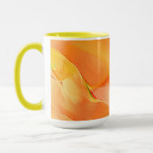 Klein geel en veel sinaasappel mok (Links)