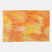 Klein geel en veel sinaasappel theedoek (Horizontaal)