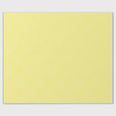 Klein geel en wit cheques die papier verpakken (Vlak)