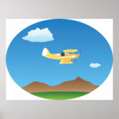 Klein geel vlak poster (Voorkant)