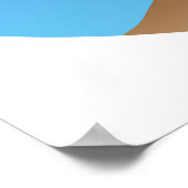 Klein geel vlak poster (Hoek)