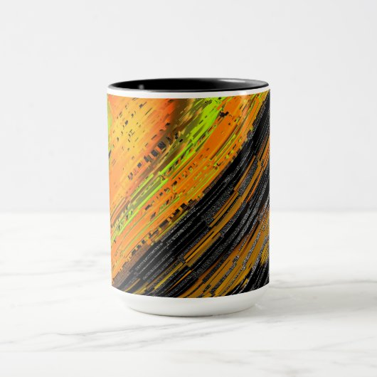 Klein geelachtig mozaïek en misvormd mok (Midden)