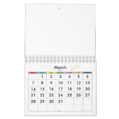 Klein-gele blanco kalender 2023 voor kinderen (Mar 2027)