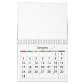 Klein-gele blanco kalender 2023 voor kinderen (Jan 2027)