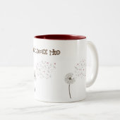 Klein geluk met een speciale paardenbloem mok met (Voorkant rechts)