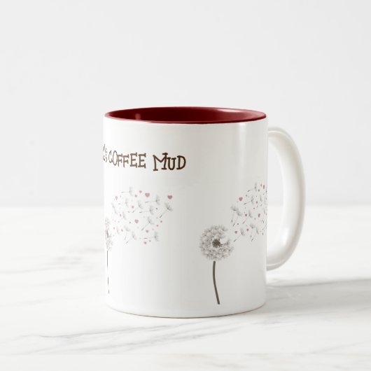 Klein geluk met een speciale paardenbloem mok met (Voorkant rechts)