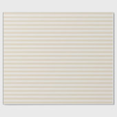 Klein Gestreept Beige Ivoor - Inpakpapier Roll (Vlak)
