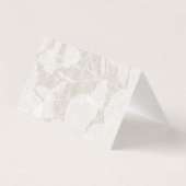 Klein gevouwen Blauwgroen, rood, perzikkleurige hu Visitekaartje (Achterkant)