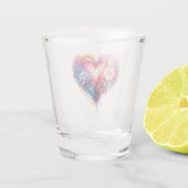 Klein glas shooter liefdesontwerp (Achterkant)